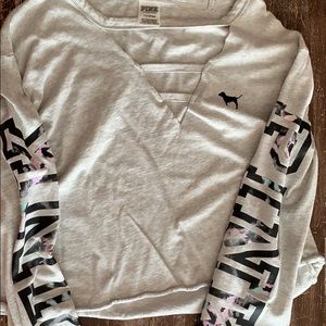 Pink Victoria’s Secret long sleeve crop